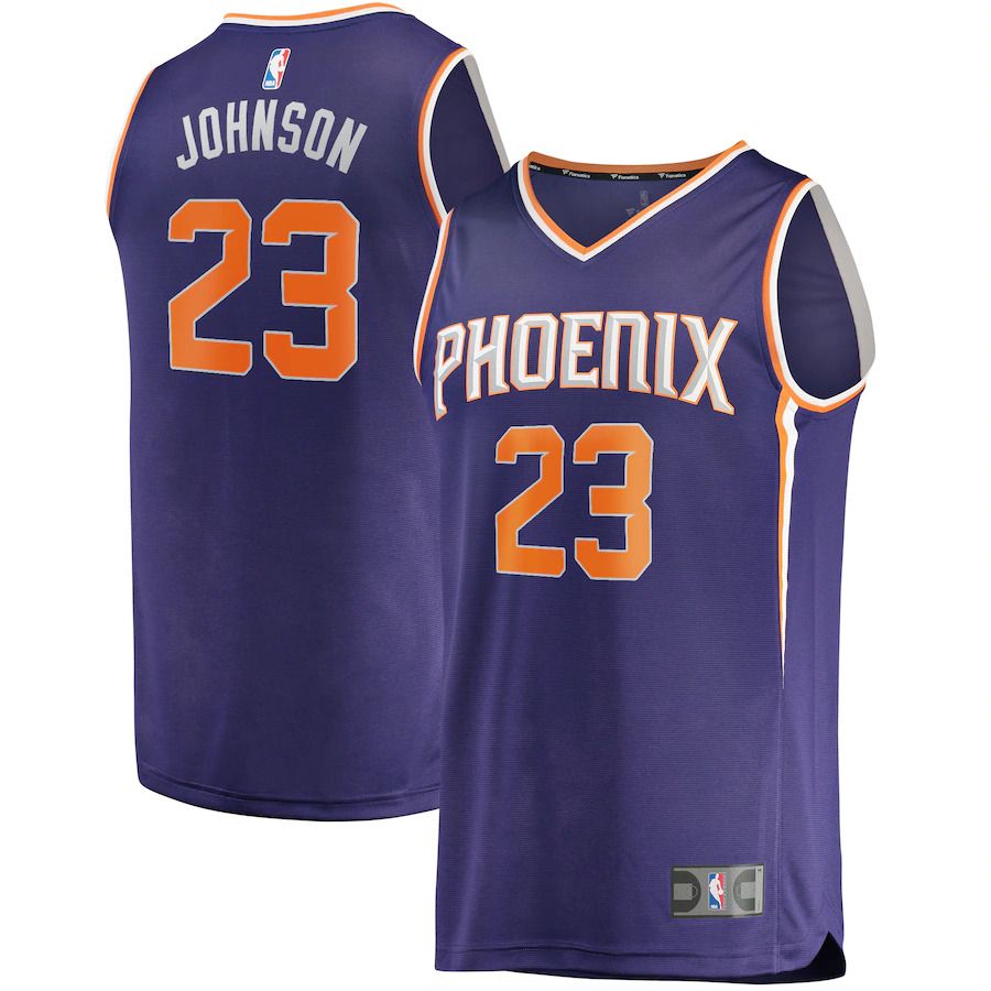 Men Phoenix Suns #23 Cameron Johnson Fanatics Branded Purple Fast Break Replica NBA Jersey->phoenix suns->NBA Jersey